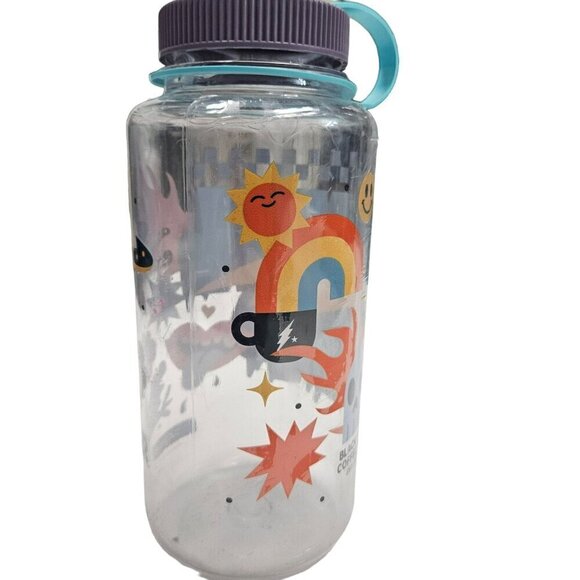 Black Rock Coffee Bar Nalgene 32oz Water Bottle UFO Rainbow Design‎ BPA-Free - Picture 5 of 16